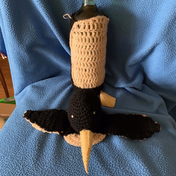 Hand Crafted Bottle Cover early 60s VINTAGE - Picture 5 of 5